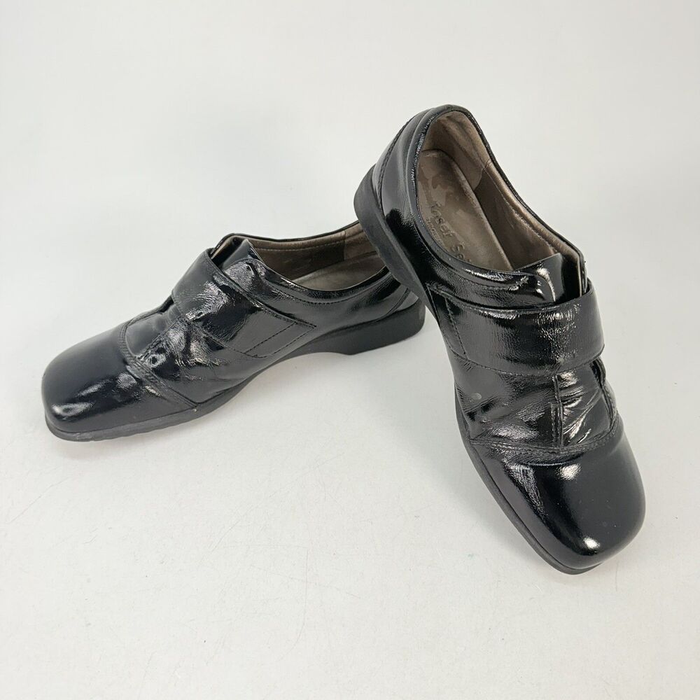 Josef Seibel Kathrin 68400 Women Black Patent Comfort Shoe EU 40 US 9.5